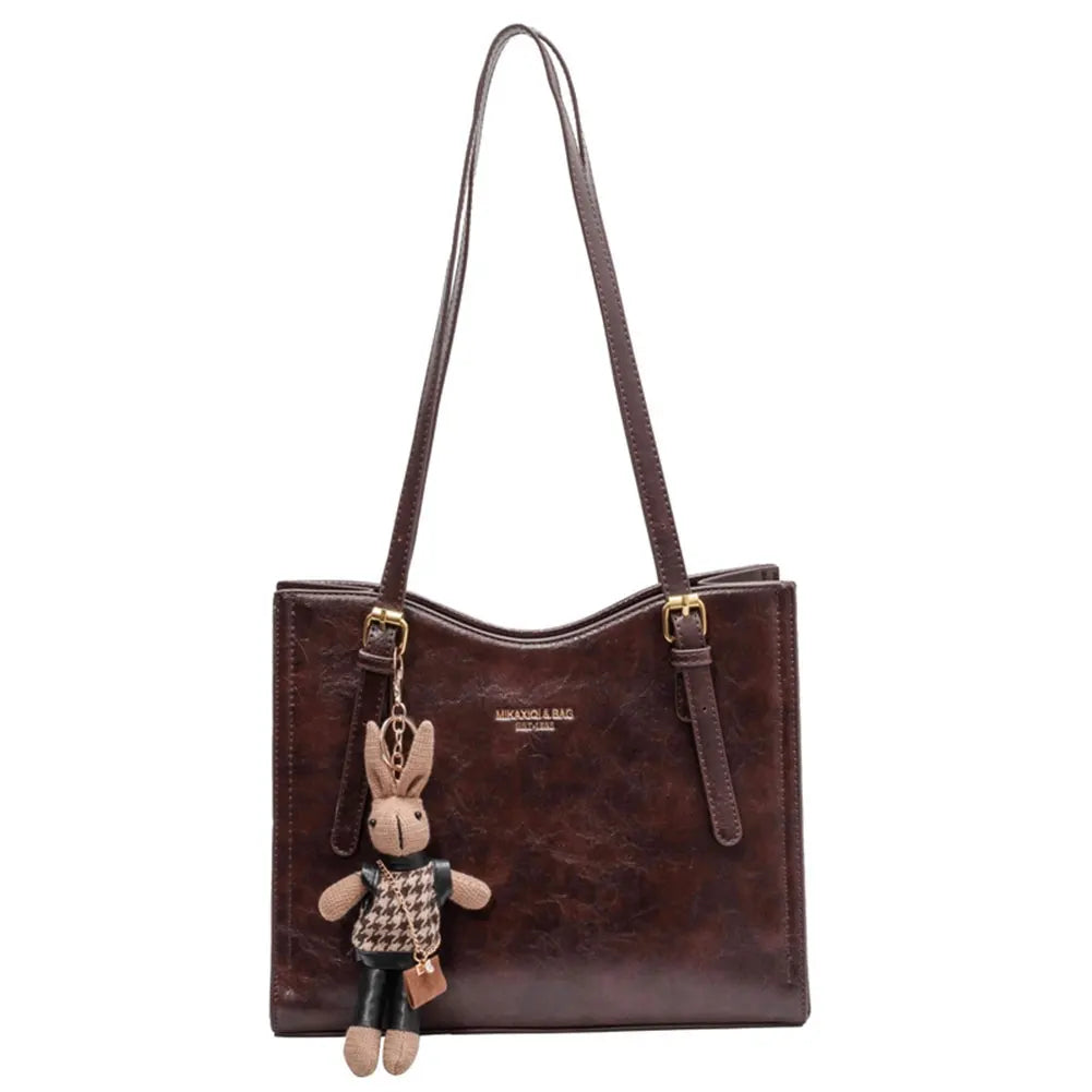 Damen Tote Tasche Charm mit abnehmbarem Anhänger 0