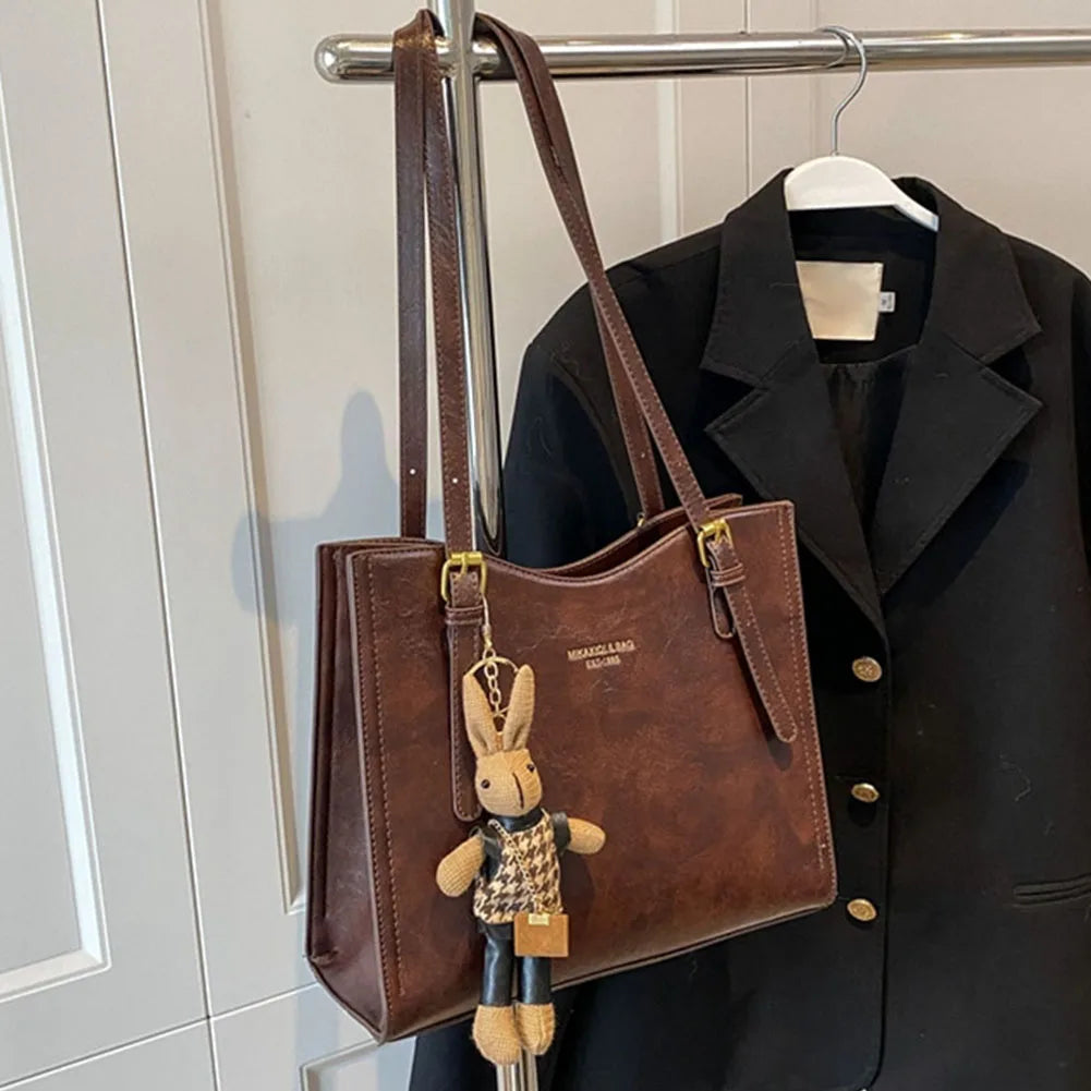 Damen Tote Tasche Charm mit abnehmbarem Anhänger 3