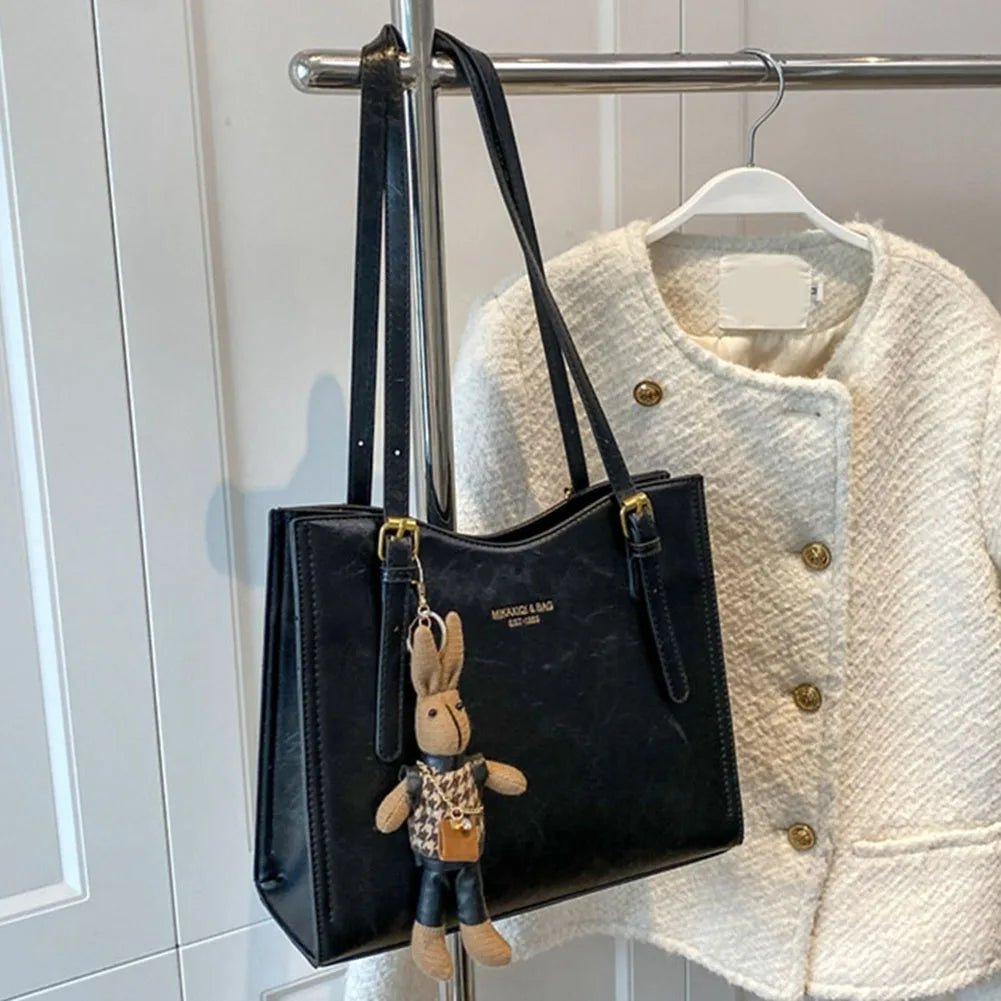Damen Tote Tasche Charm mit abnehmbarem Anhänger 4