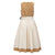 Damen Trachtenkleid Leopardenmuster Khaki Modernes Dirndl aus Hochwertigem Stoff 2