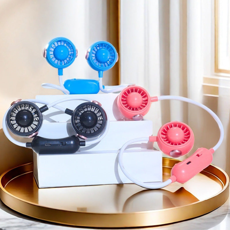 Damen Tragbarer Halsventilator Flexibles Design USB Aufladung 1