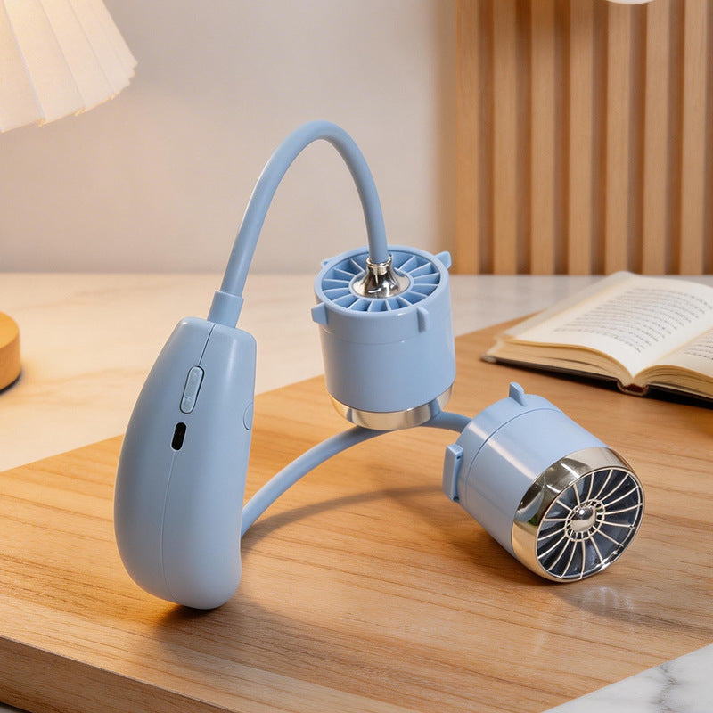 Damen Tragbarer Nackenventilator Flexibles Design für Erfrischung Unterwegs 1