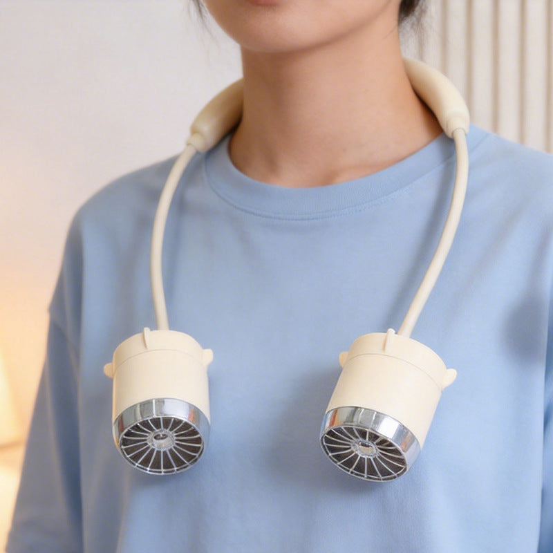 Damen Tragbarer Nackenventilator Flexibles Design für Erfrischung Unterwegs 3