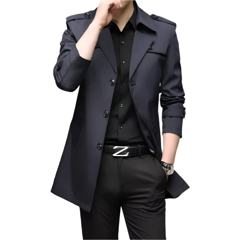 Damen Trenchcoat Eleganter Stil Polyester für Mäntel Damen 0