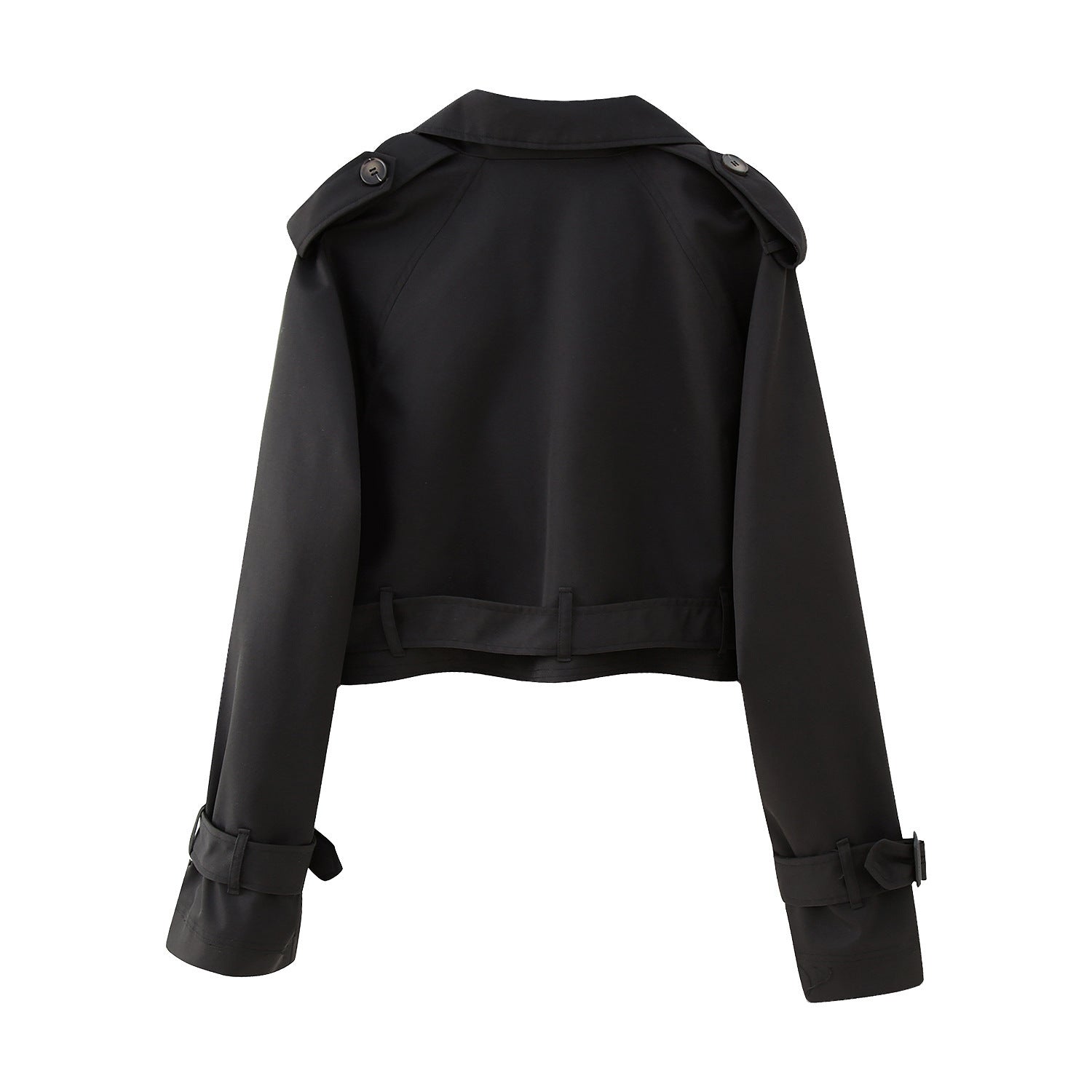 Damen Trenchcoat Kurz Klassisch 3