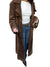 Damen Trenchcoat Midi mit Doppelkknopfleiste und Gürtel im Suède-Look 0