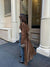 Damen Trenchcoat Midi mit Doppelkknopfleiste und Gürtel im Suède-Look 2