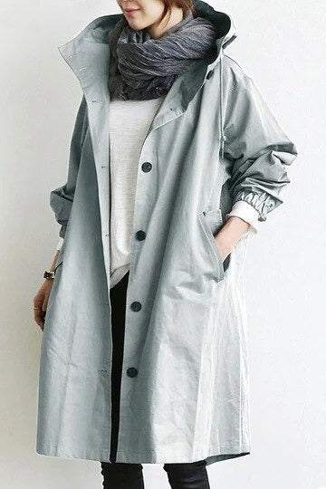 Damen Trenchcoat Wasserabweisend 1