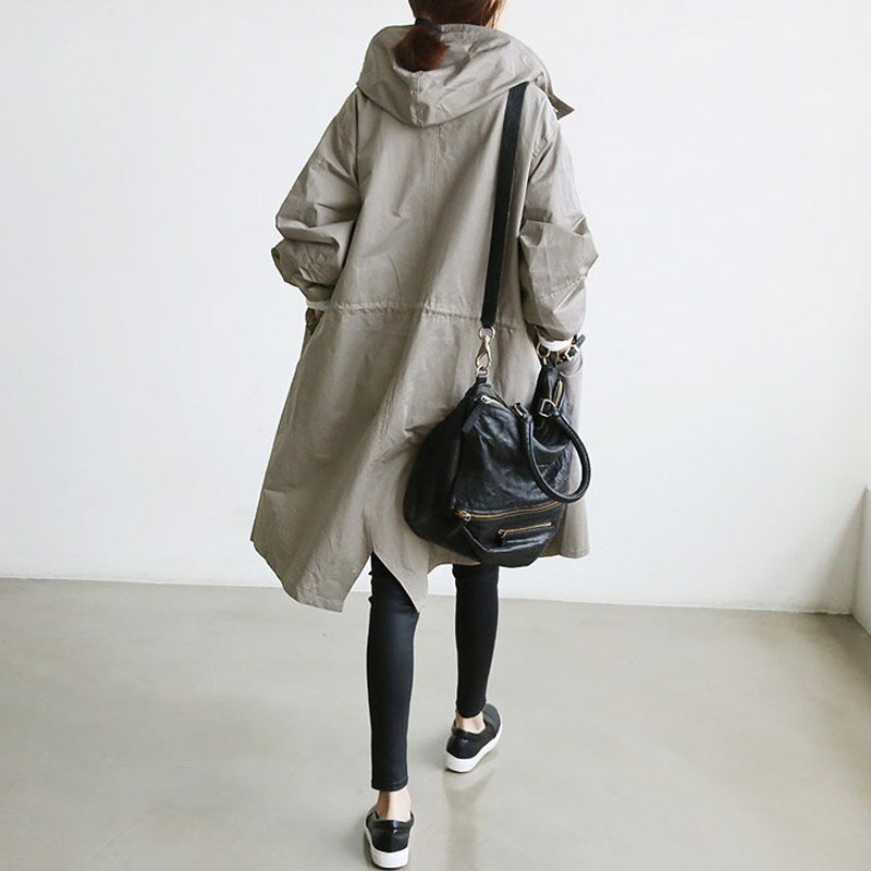 Damen Trenchcoat Wasserabweisend 2