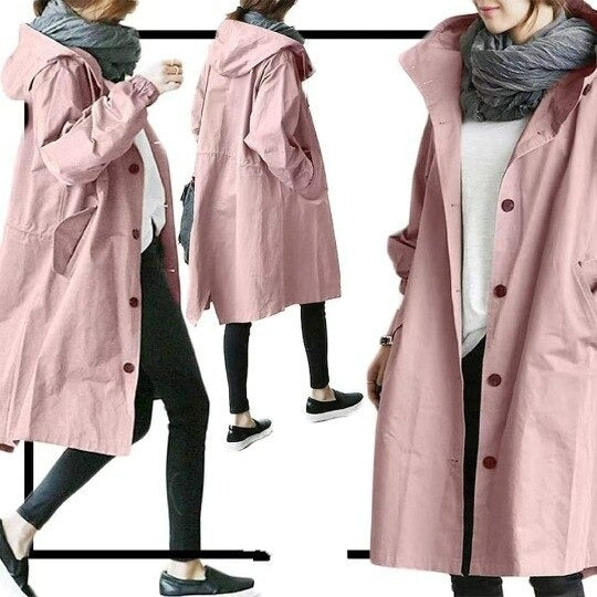 Damen Trenchcoat Wasserabweisend 8