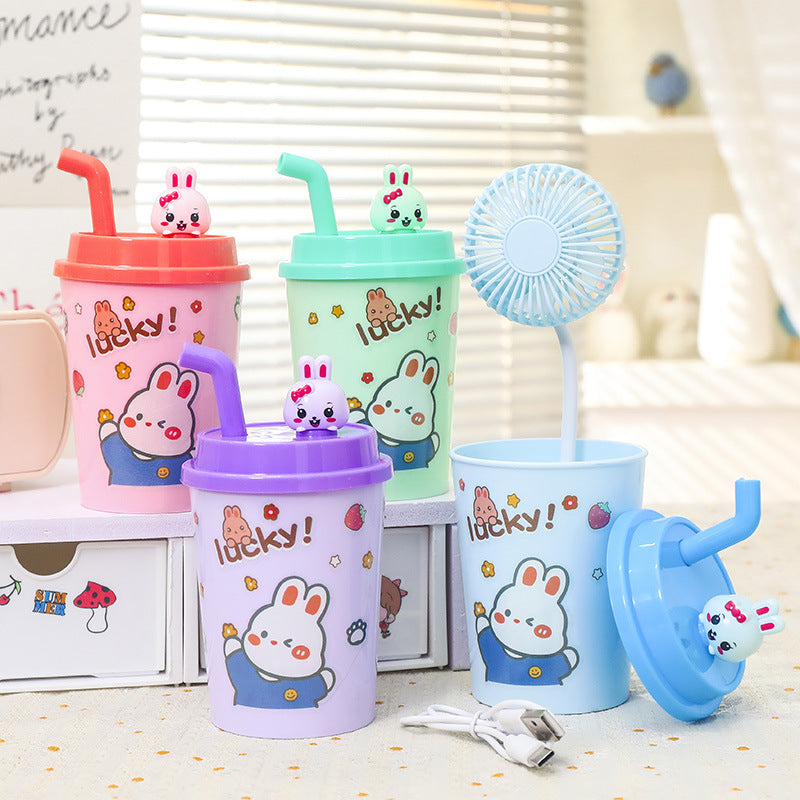 Damen Trinkbecher mit integriertem Strohhalm und Tierdesign 2