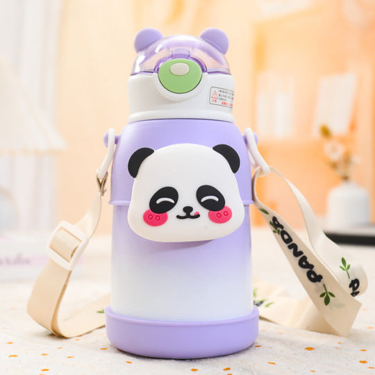 Damen Trinkflasche Sport mit Bezauberndem Kaninchenmotiv und Auslaufsicherem Verschluss 8
