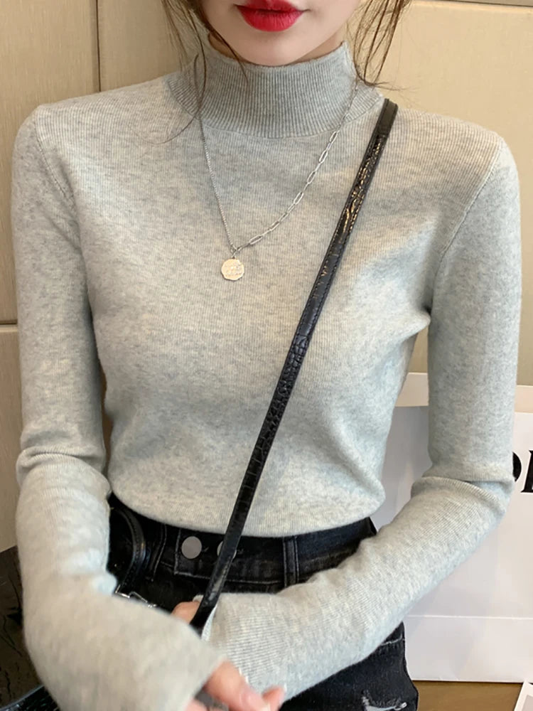 Damen Turtleneck Pullover Strickmode 2024 11