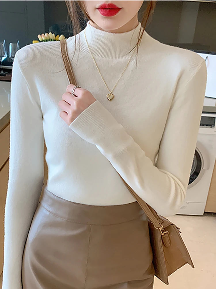 Damen Turtleneck Pullover Strickmode 2024 2