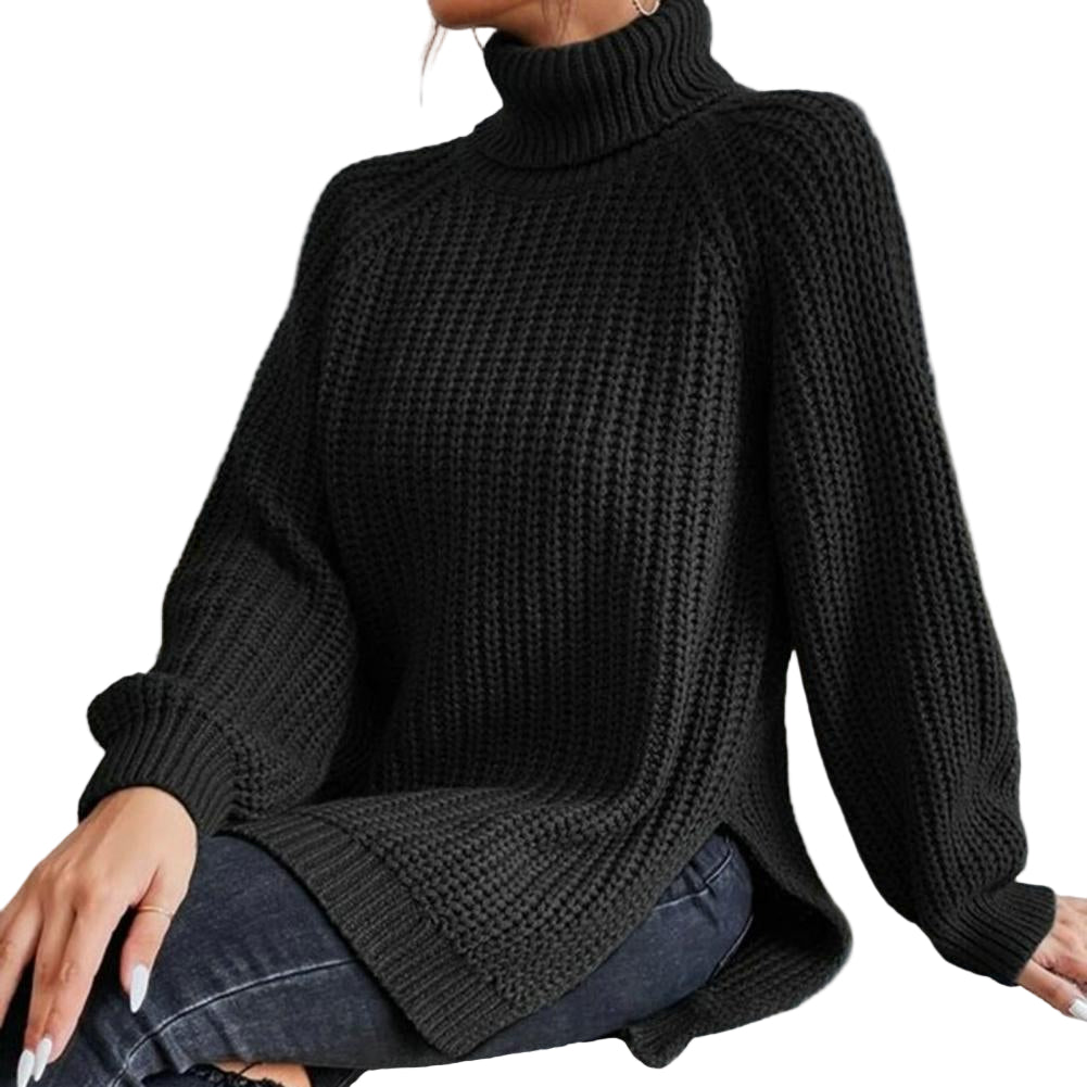 Damen Turtleneck Pullover aus Baumwolle 0