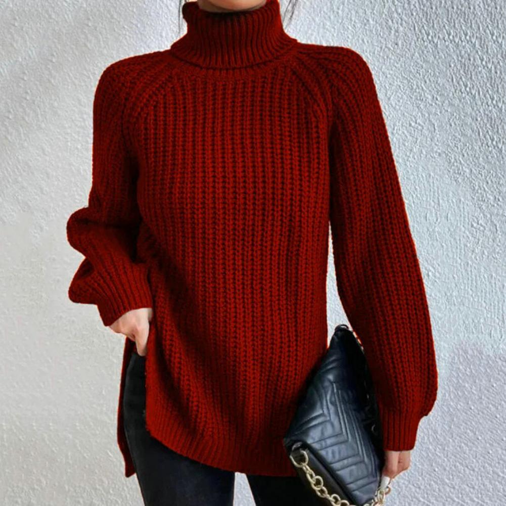Damen Turtleneck Pullover aus Baumwolle 4