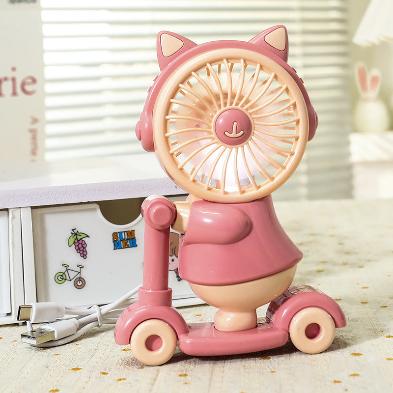 Damen USB Ventilator Kreatives Tierdesign Tragbar 11