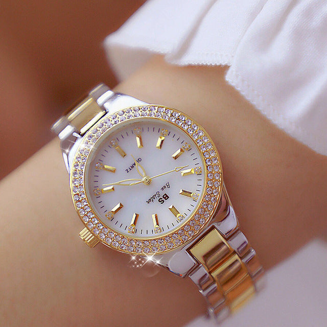 Damen Uhr Rund Mit Edelstahlarmband - Stilvolle Armbanduhr Für Büro Und Freizeit 2