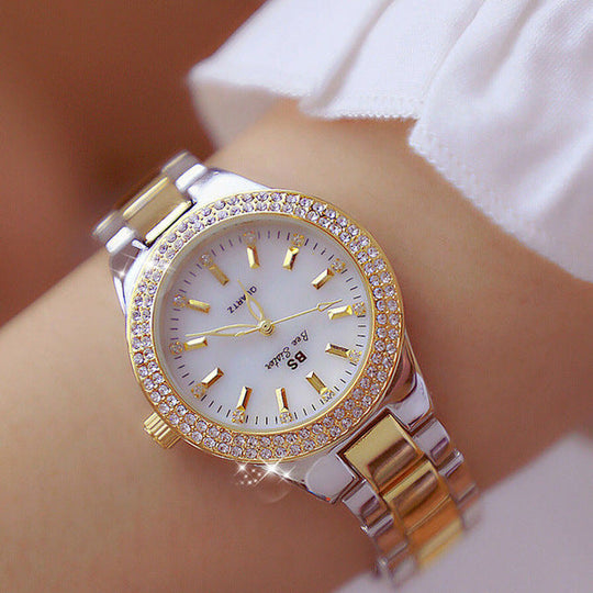 Damen Uhr Rund Mit Edelstahlarmband - Stilvolle Armbanduhr Für Büro Und Freizeit 2