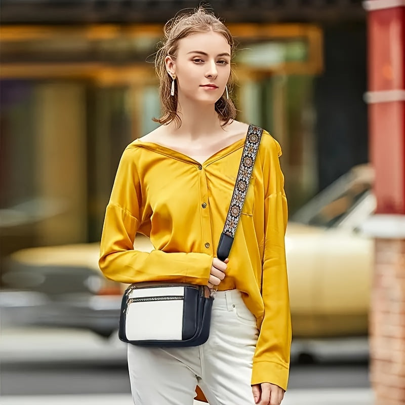 Damen Umhängetasche im Boho-Stil aus veganem Leder 8