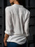 Damen V-Ausschnitt Bluse Lässiger Stil Polyester 3