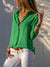 Damen V-Ausschnitt Bluse Lässiger Stil Polyester 6