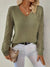 Damen V-Ausschnitt Pullover mit Cut-Out-Details 4