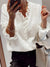 Damen V-Hals Pullover mit Knopfdetail aus luxuriösem Material 0