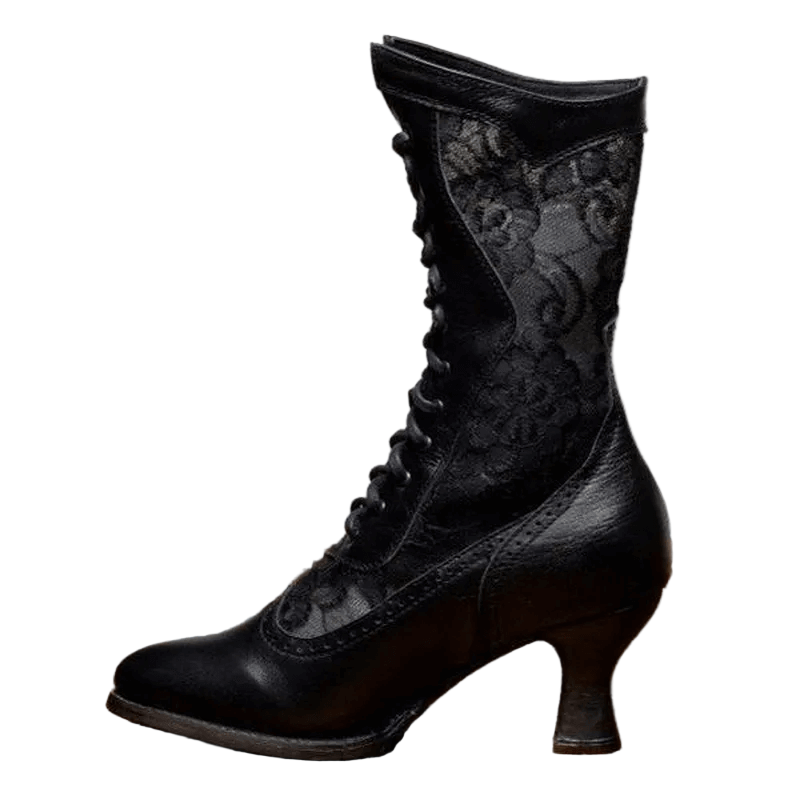 Damen Vintage-Stiefeletten mit klassischem Design 1