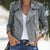 Damen Vintage Jacke Kunstsuède Zeitlos Elegant 3