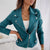 Damen Vintage Jacke Kunstsuède Zeitlos Elegant 7