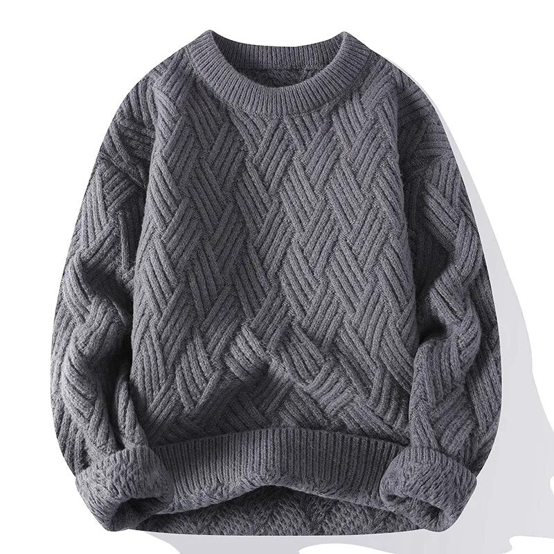 Damen Vintage Pullover mit Rundhalsausschnitt 0