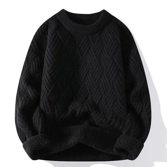 Damen Vintage Pullover mit Rundhalsausschnitt 1