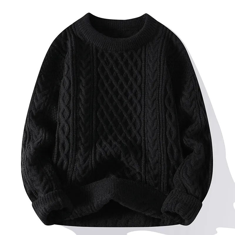 Damen Vintage Pullover mit Rundhalsausschnitt 11