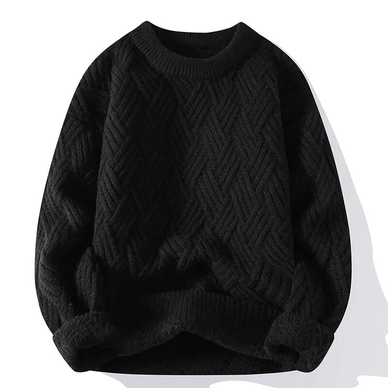Damen Vintage Pullover mit Rundhalsausschnitt 1