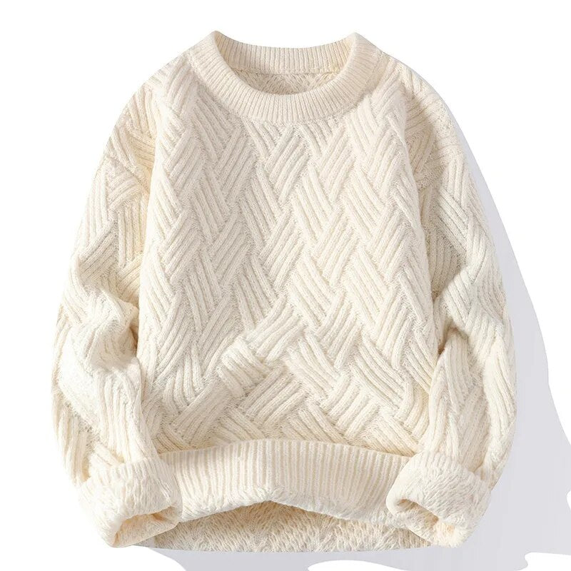Damen Vintage Pullover mit Rundhalsausschnitt 2