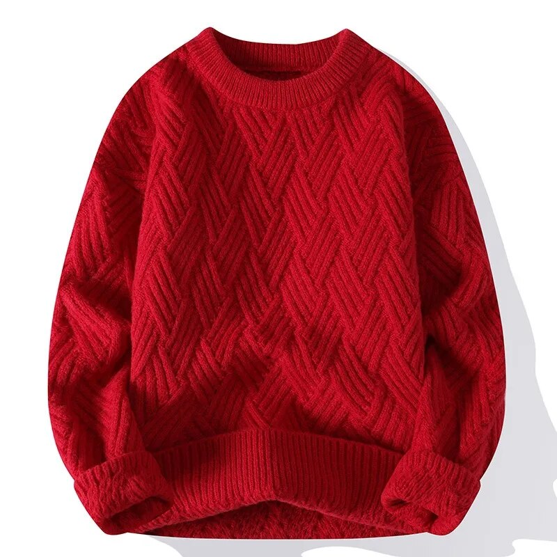 Damen Vintage Pullover mit Rundhalsausschnitt 3