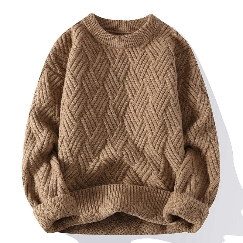 Damen Vintage Pullover mit Rundhalsausschnitt 4