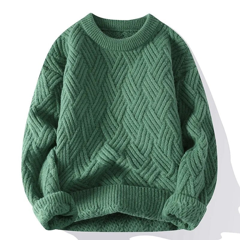 Damen Vintage Pullover mit Rundhalsausschnitt 5