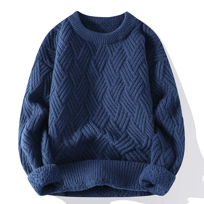 Damen Vintage Pullover mit Rundhalsausschnitt 6