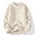 Damen Vintage Pullover mit Rundhalsausschnitt 9