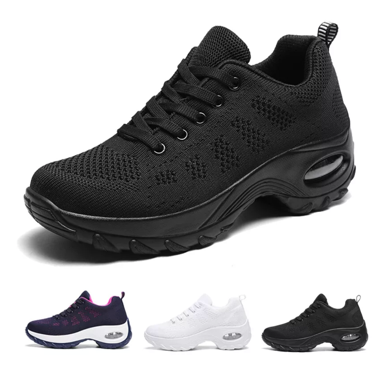 Damen Walkingschuhe Atmungsaktiv Mit Ergonomischer Fußgewölbeunterstützung 1