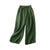 Damen Weite Beinform Hose mit Hohem Bund aus Baumwolle und Leinen 1