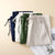 Damen Weite Beinform Hose mit Hohem Bund aus Baumwolle und Leinen 5