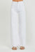 Damen Weite Jeans Hochbundig Weiß 1