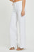 Damen Weite Jeans Hochbundig Weiß 2