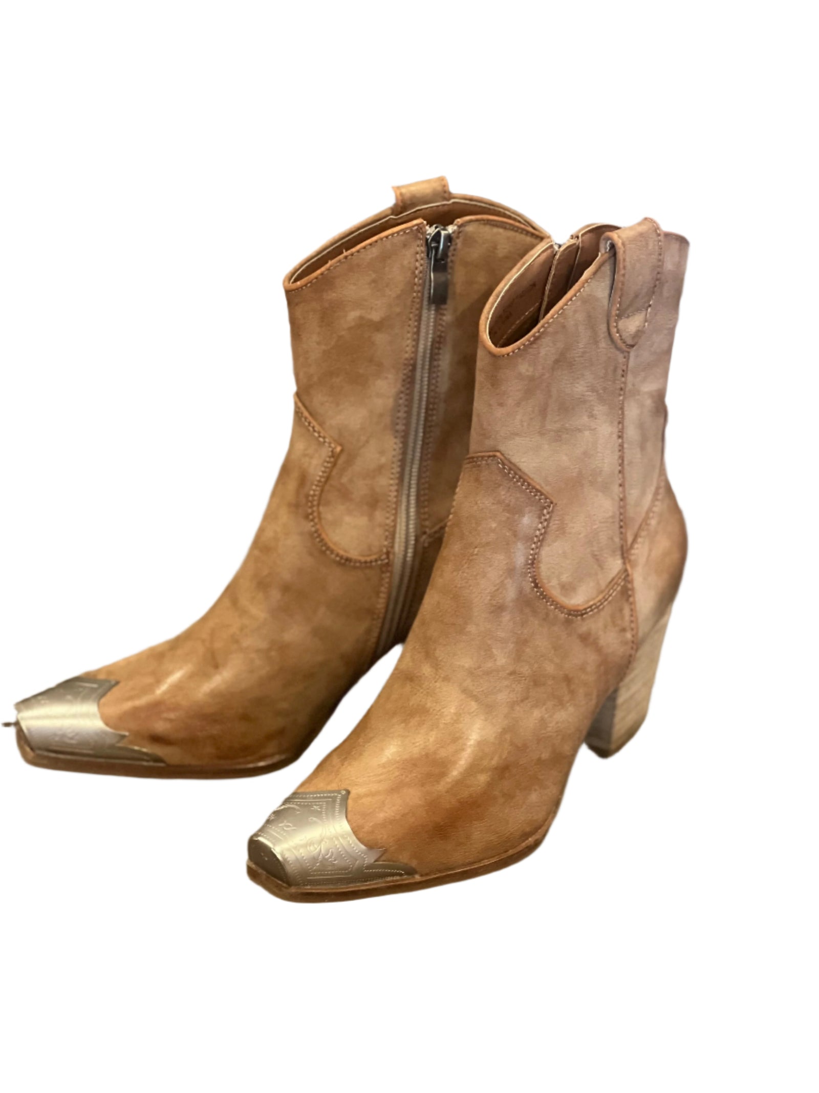 Damen Western Stiefel Casual Beige 0