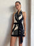 Damen Wickelkleid mit Halterneck und Satin-Mischung 3