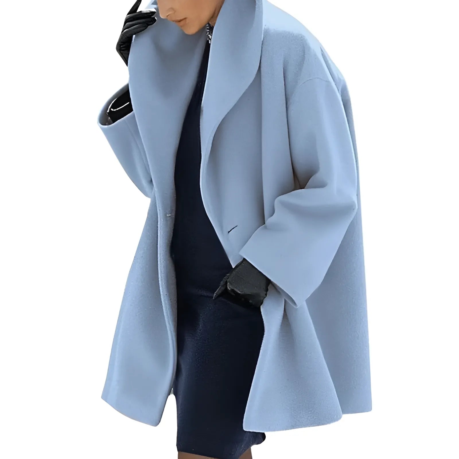Damen Winter Trench Mantel Modernes Design Warm 0