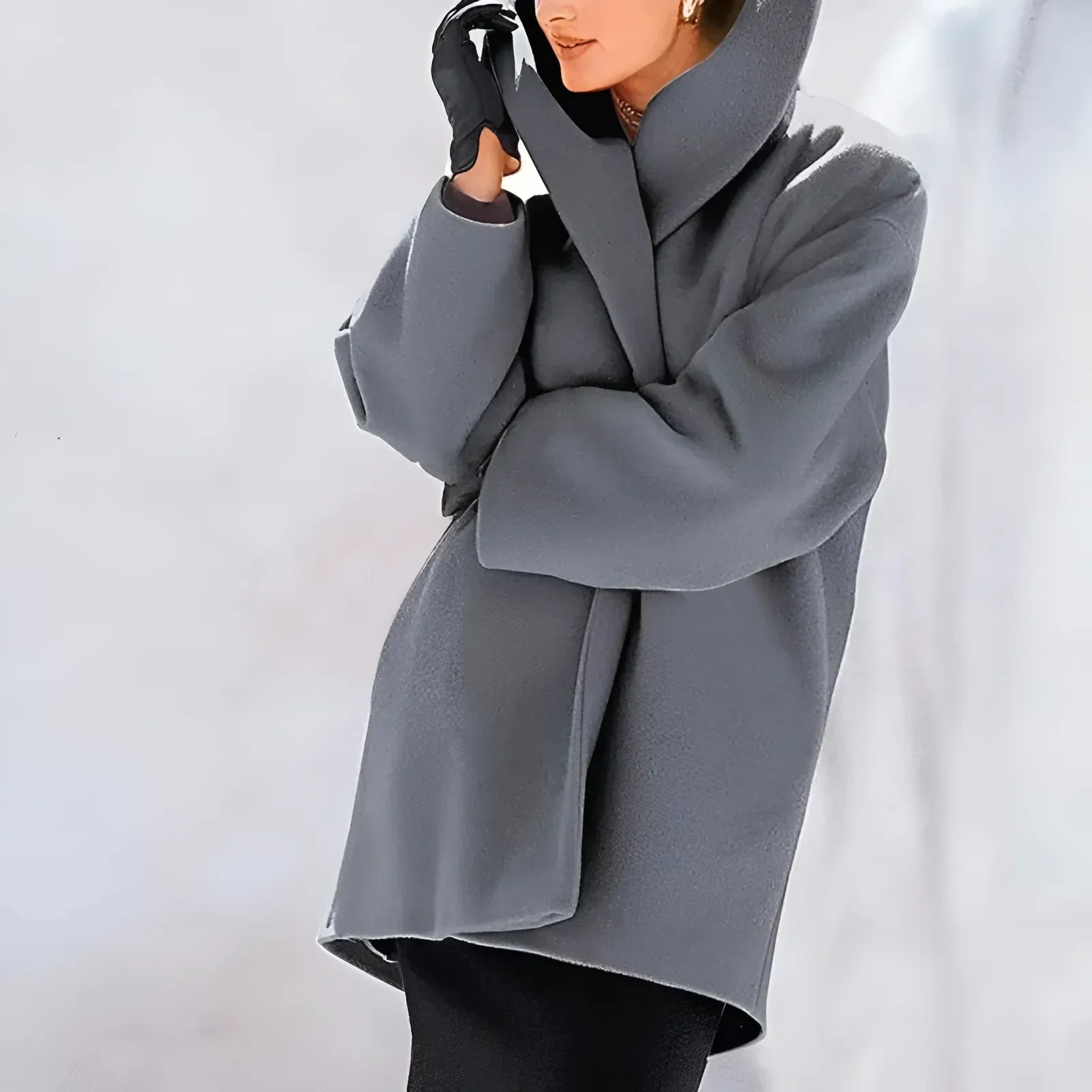Damen Winter Trench Mantel Modernes Design Warm 6